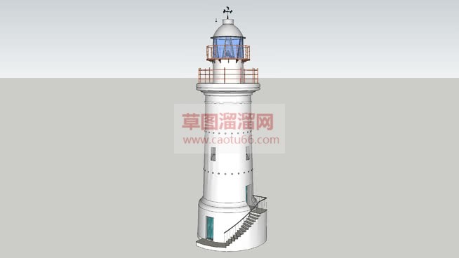 欧式灯塔SU模型