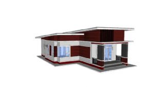 一层别墅建筑SU模型