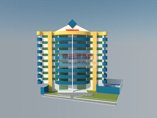 酒店建筑SU模型