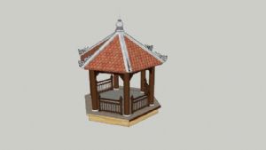 亭子凉亭建筑SU模型