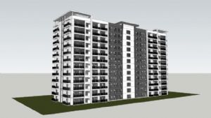公寓住宅楼建SU模型