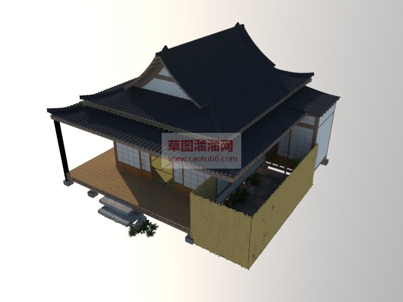 日式庭院古建SU模型