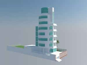 独栋宾馆酒店SU模型