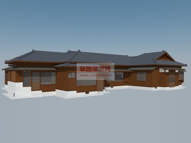 日式建筑住宅SU模型