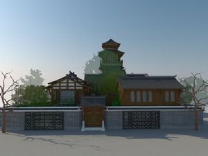 川西风格仿古SU模型