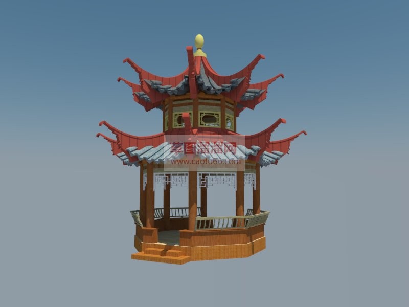 中式亭子凉亭SU模型