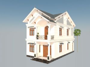 西欧别墅住宅SU模型 免费sketchup模型下载