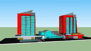 商业综合建筑SU模型