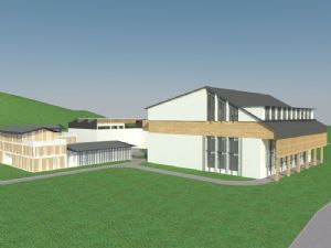 文化博物馆建SU模型