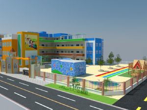 幼儿园规划设SU模型 免费sketchup模型下载