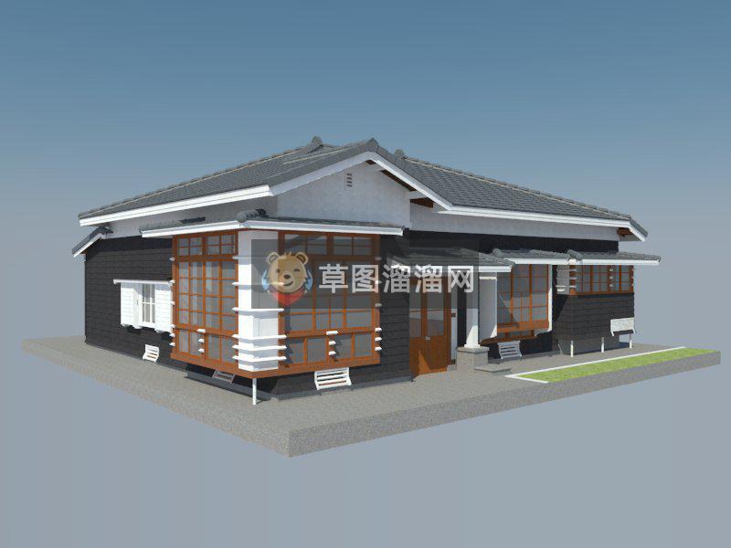 日式建筑住宅SU模型
