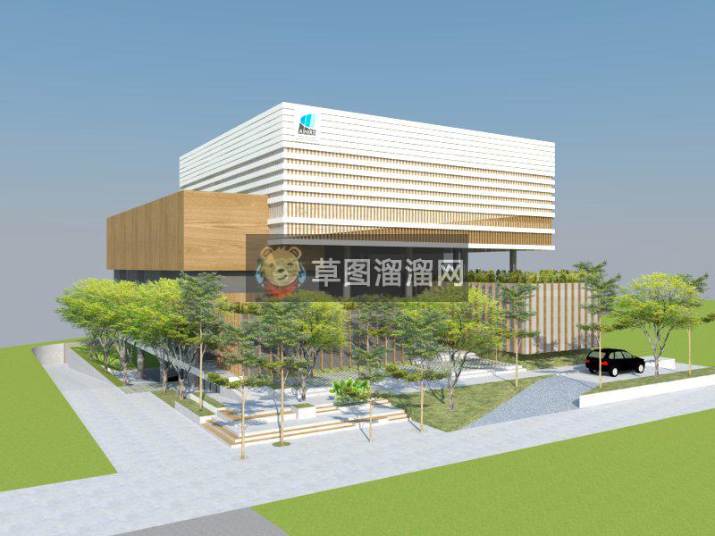 办公楼建筑SU模型