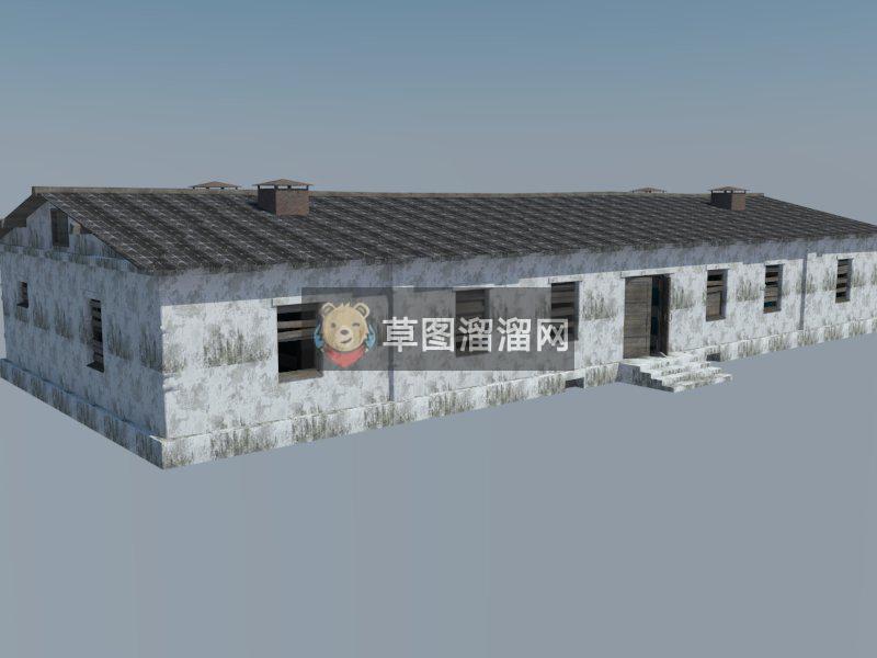 民房平房SU模型