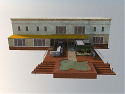 特色酒店建筑SU模型 免费sketchup模型下载