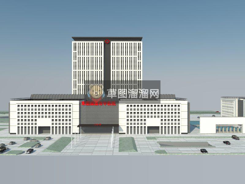 现代医院建筑SU模型