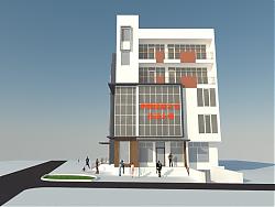 办公楼建筑SU模型