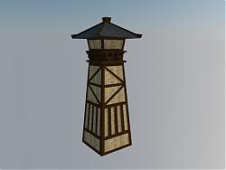 汉代雀楼建筑SU模型