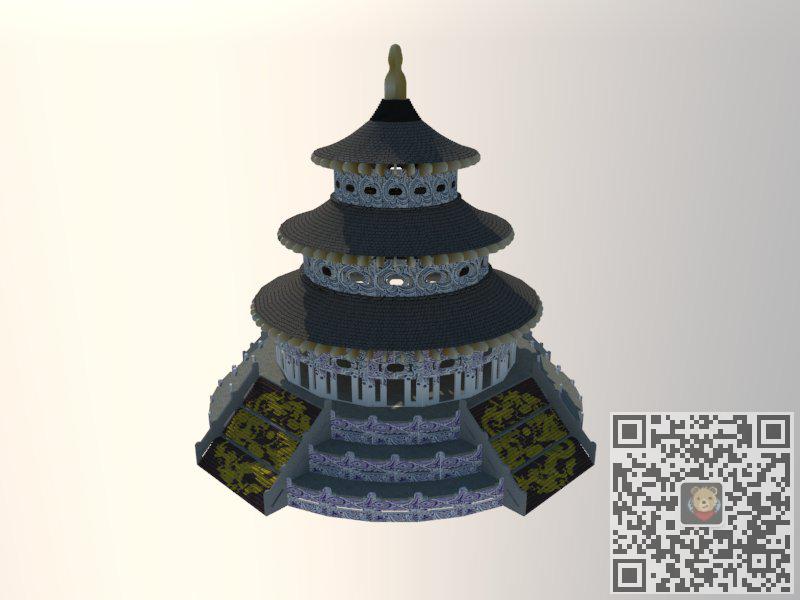 中国天坛古建筑SU模型