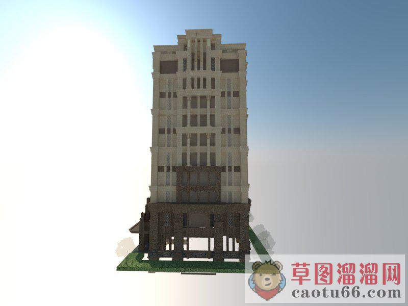 欧式高层公寓SU模型