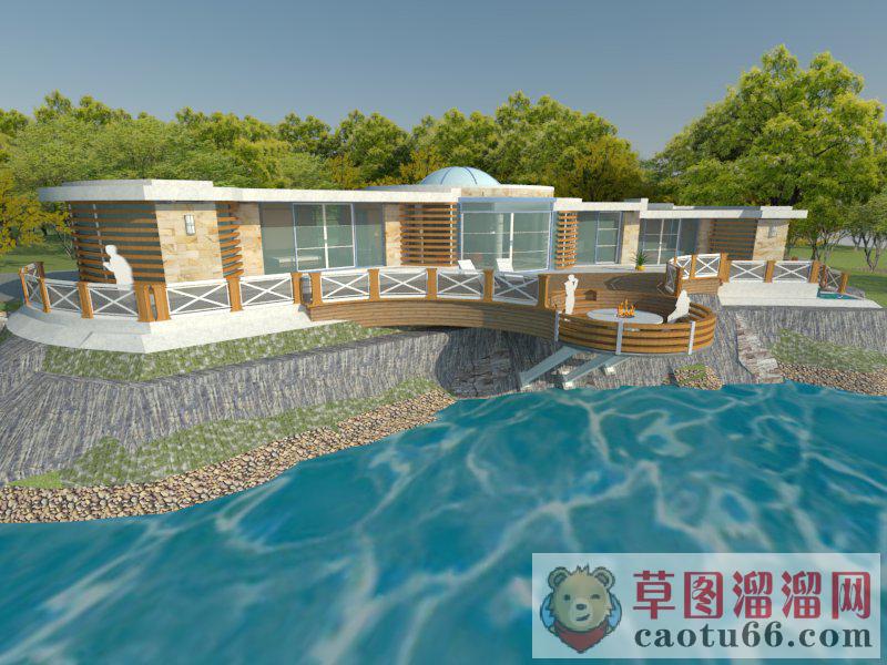 山顶别墅SU模型