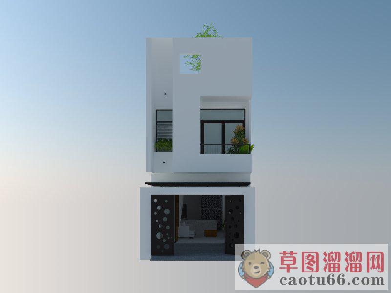 现代独栋别墅SU模型