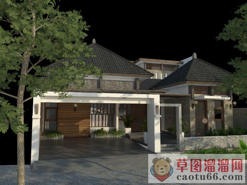 别墅住宅建筑SU模型