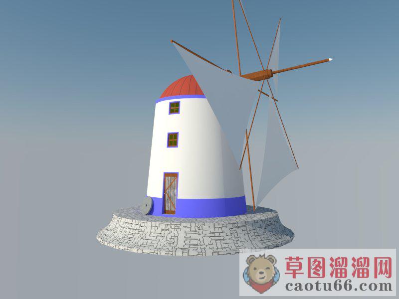 大风车SU模型