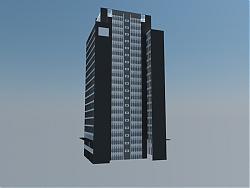 高层建筑写字楼SU模型