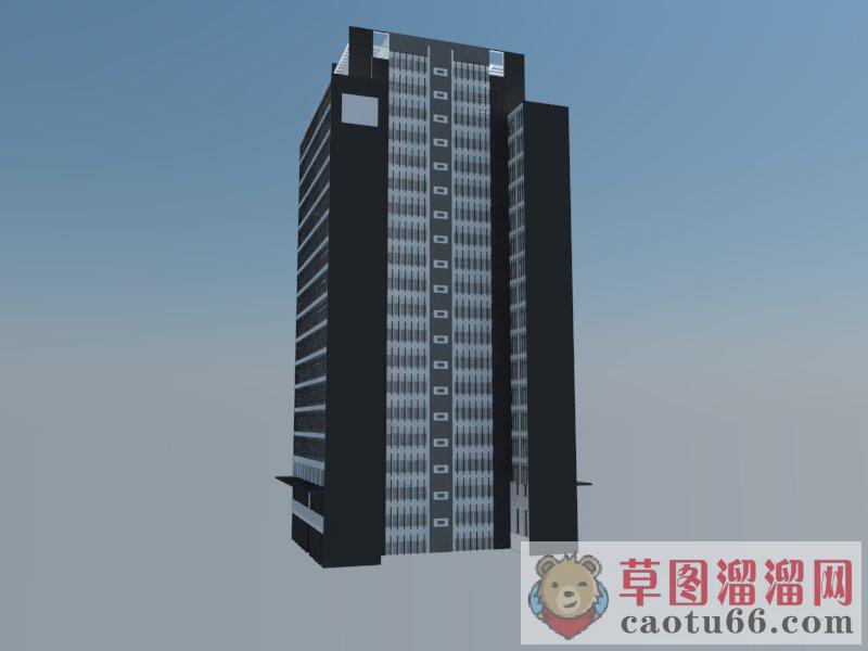 高层建筑写字楼SU模型