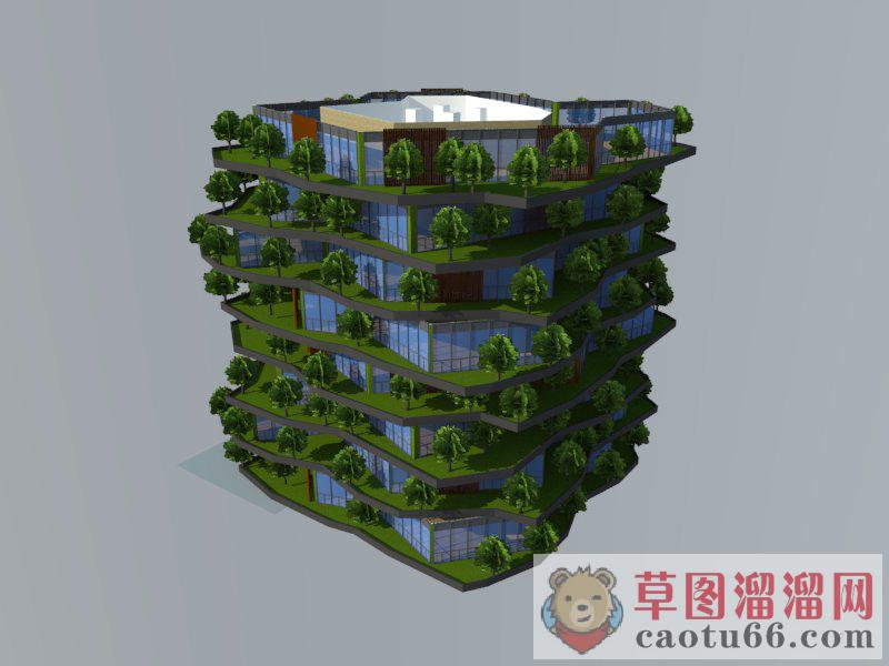 环保生态建筑SU模型