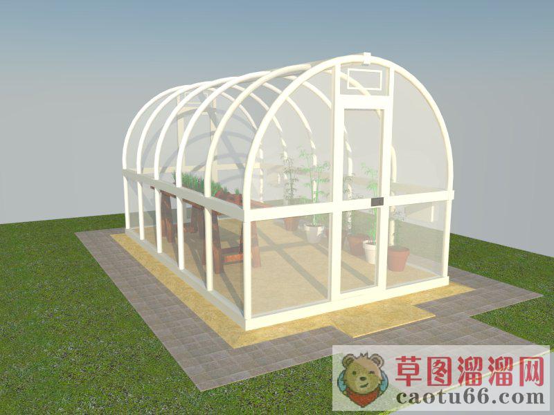 植物温室阳光房SU模型