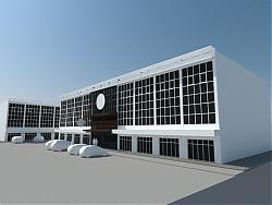 厂房企业建筑SU模型