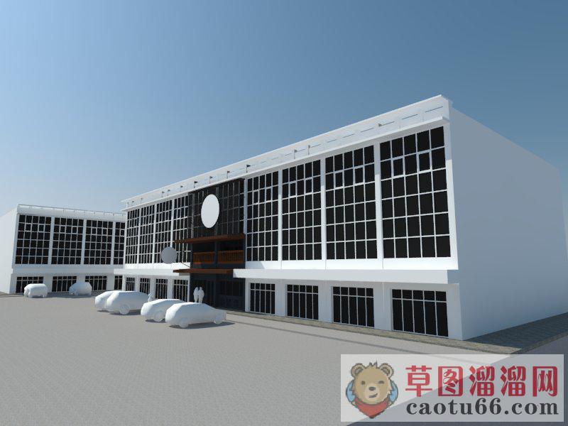 厂房企业建筑SU模型