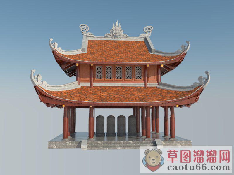 古建筑SU模型