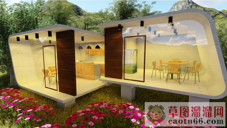 特色阳光房住宅SU模型