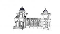 欧式建筑SU模型