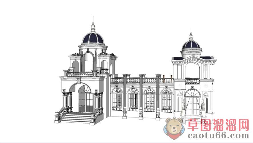 欧式建筑SU模型
