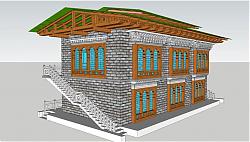 不丹建筑SU模型