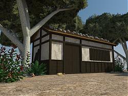 日式木屋小屋SU模型