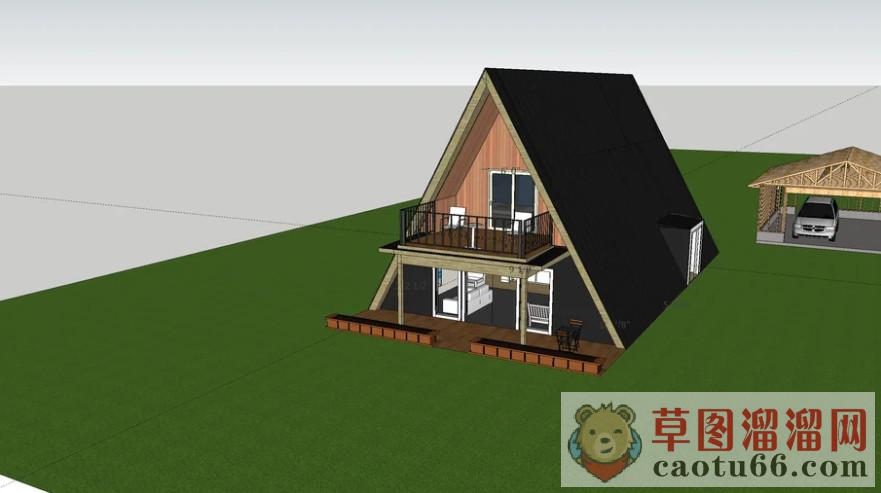 度假木屋别墅SU模型