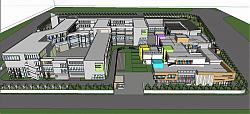 学校建筑SU模型