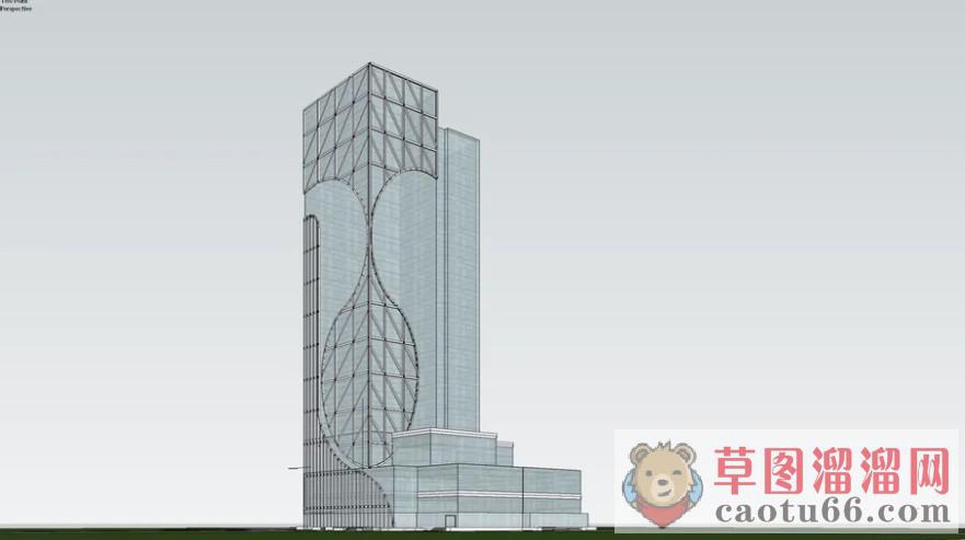 现代高层建筑SU模型