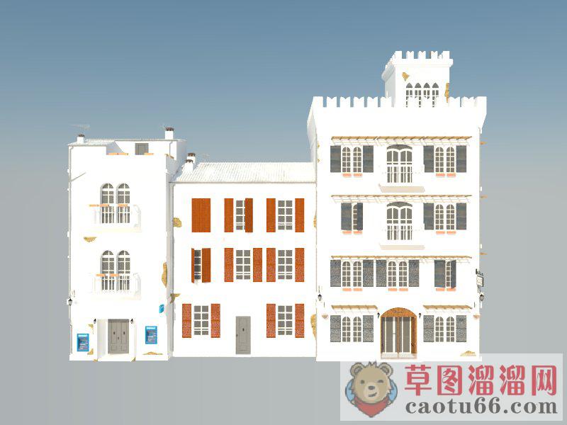 摩洛哥乡村风格住宅SU模型