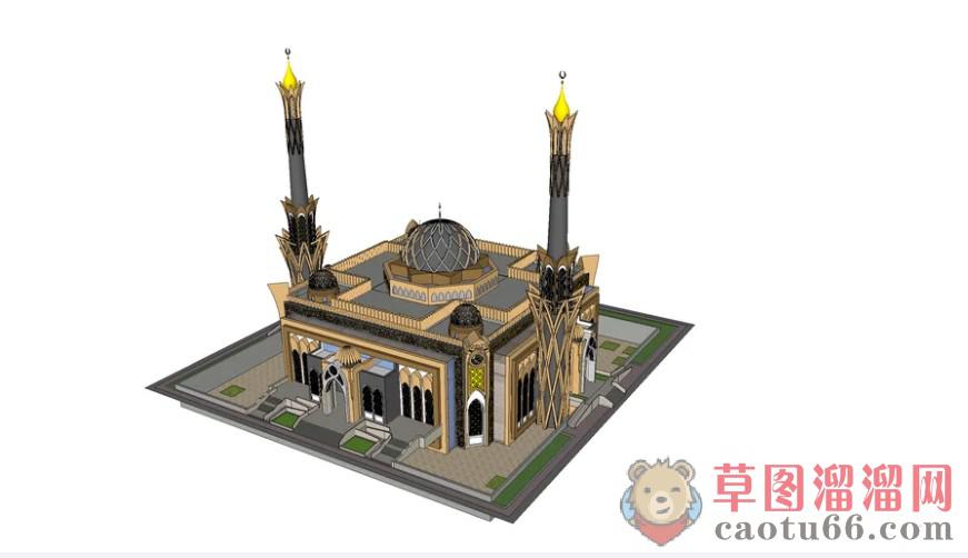 清真寺建筑SU模型