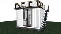 集装箱工作室SU模型