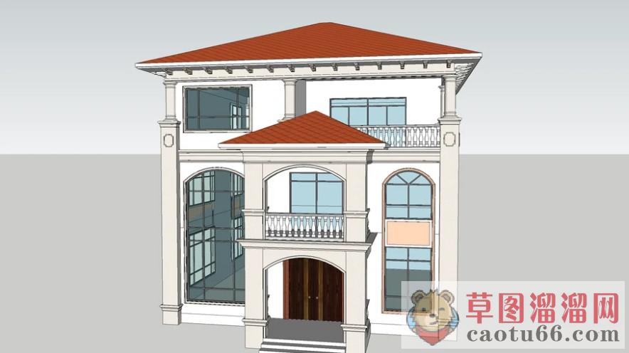 新农村别墅SU模型