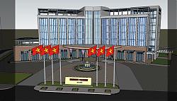 四星级酒店建筑SU模型