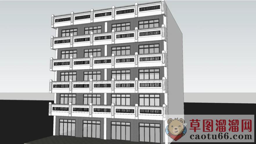 建筑楼房SU模型