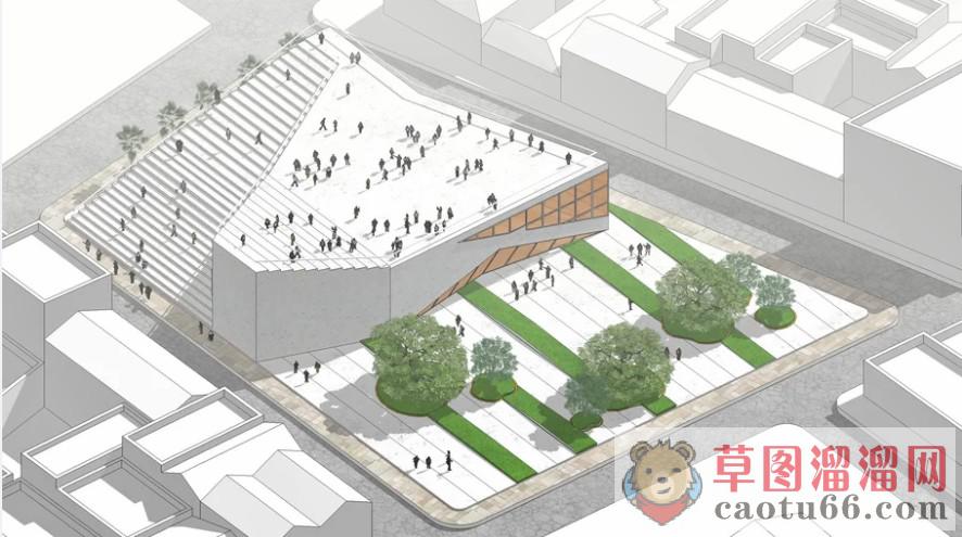 博物馆建筑SU模型