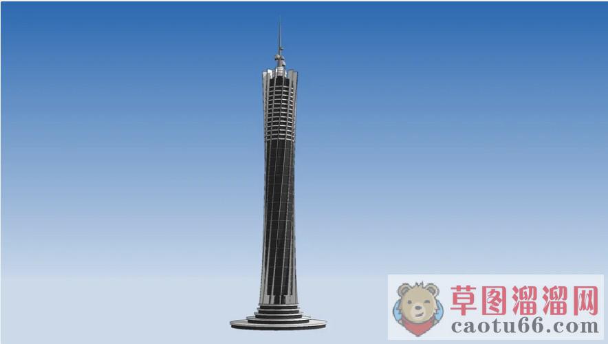 广州塔小蛮腰建筑SU模型